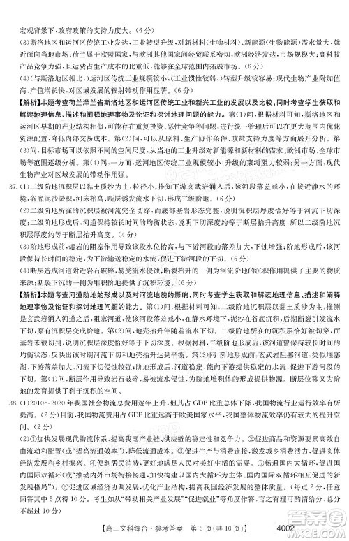 2022届黔东南金太阳3月联考高三文科综合试题及答案 2022届黔东南金太阳3月联考高三文科综合试题及答案