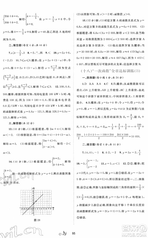 广西教育出版社2022新课程学习与测评单元双测八年级数学下册A人教版答案 广西教育出版社2022新课程学习与测评单元双测八年级数学下册A人教版答案