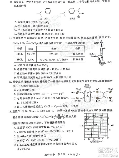 河南开封市2022届高三第二次模拟考试理科综合试题及答案 河南开封市2022届高三第二次模拟考试理科综合试题及答案