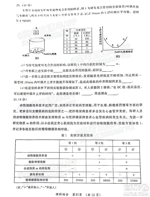 河南开封市2022届高三第二次模拟考试理科综合试题及答案 河南开封市2022届高三第二次模拟考试理科综合试题及答案