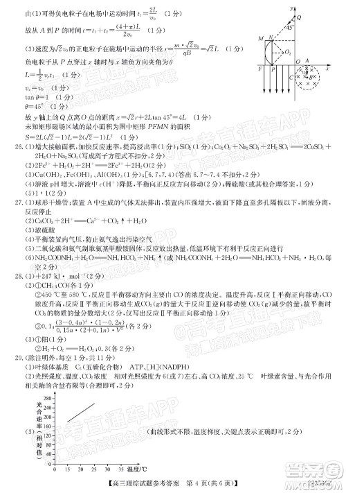 2022年3月齐齐哈尔一模高三理科综合试题及答案 2022年3月齐齐哈尔一模高三理科综合试题及答案
