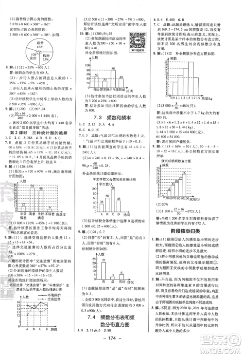陕西人民教育出版社2022典中点综合应用创新题八年级数学下册苏科版参考答案