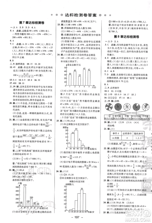陕西人民教育出版社2022典中点综合应用创新题八年级数学下册苏科版参考答案