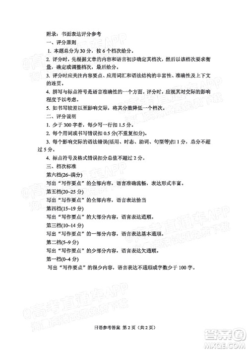 肇庆市2022届高中毕业班第三次教学质量检测日语试题及答案 肇庆市2022届高中毕业班第三次教学质量检测日语试题及答案