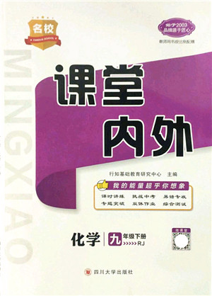 四川大学出版社2022名校课堂内外九年级化学下册RJ人教版答案
