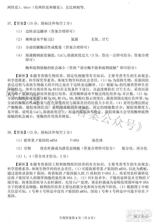 2022年安庆市高考模拟试题二模理科综合试题及答案 2022年安庆市高考模拟试题二模理科综合试题及答案