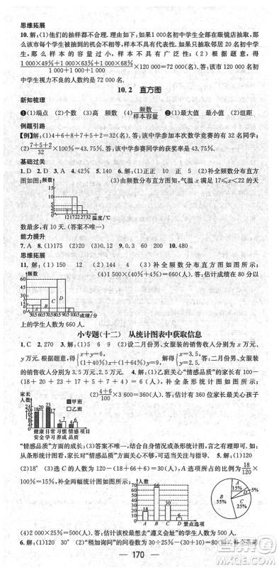 新世纪出版社2022名师测控七年级数学下册RJ人教版遵义专版答案