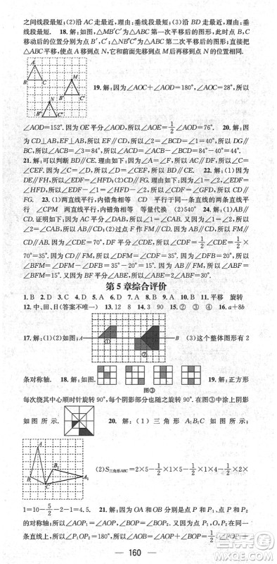 江西教育出版社2022名师测控七年级数学下册XJ湘教版答案