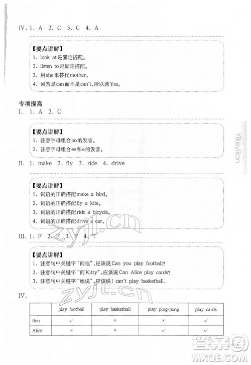 华东师范大学出版社2022一课一练二年级英语N版第二学期华东师大版答案