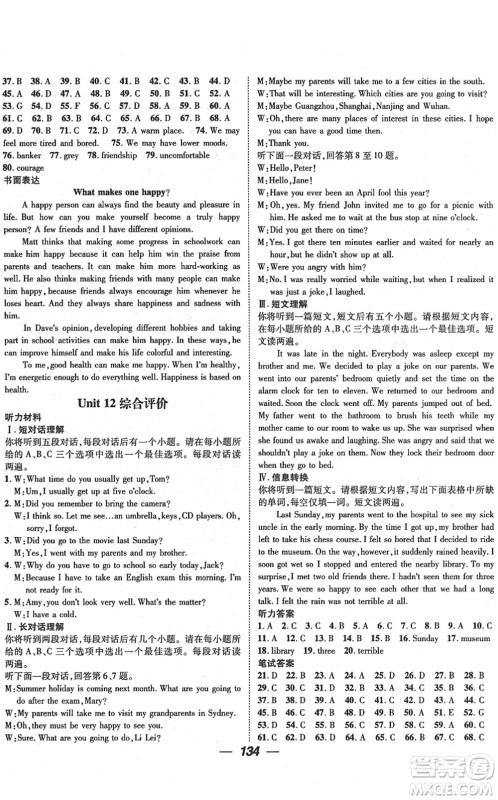 江西教育出版社2022名师测控九年级英语下册RJ人教版安徽专版答案 江西教育出版社2022名师测控九年级英语下册RJ人教版安徽专版答案