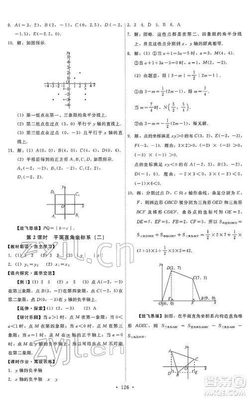 人民教育出版社2022能力培养与测试七年级数学下册人教版答案