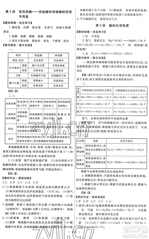 人民教育出版社2022能力培养与测试九年级化学下册人教版湖南专版答案