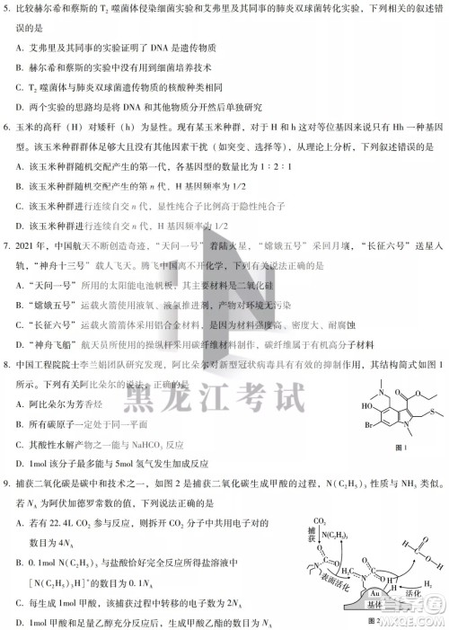 2022哈三中高三阶段检测理科综合试题及答案 2022哈三中高三阶段检测理科综合试题及答案