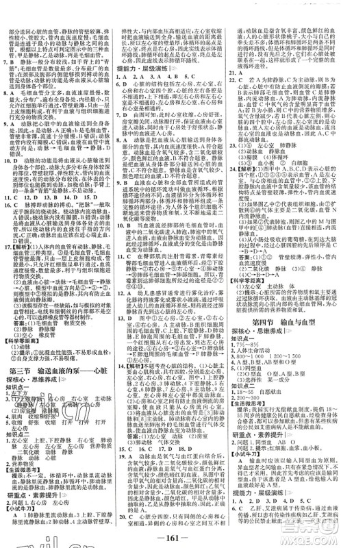 河北少年儿童出版社2022金榜学案七年级生物下册人教版广东专版答案 河北少年儿童出版社2022金榜学案七年级生物下册人教版广东专版答案
