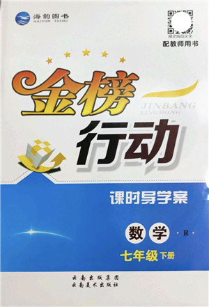 云南美术出版社2022金榜行动课时导学案七年级数学下册R人教版答案