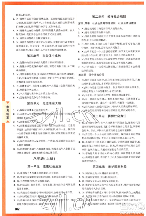 新疆青少年出版社2022中考面对面九年级道德与法治通用版福建专版参考答案 新疆青少年出版社2022中考面对面九年级道德与法治通用版福建专版参考答案