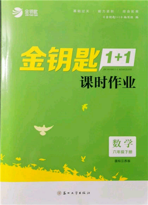 苏州大学出版社2022金钥匙1+1课时作业六年级下册数学江苏版参考答案