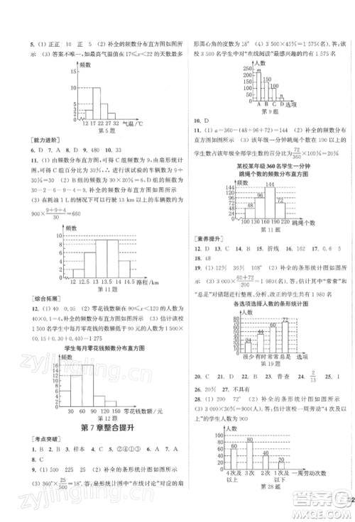 苏州大学出版社2022金钥匙1+1课时作业目标检测八年级下册数学江苏版盐城专版参考答案