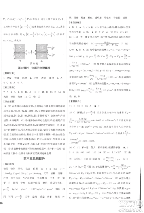 苏州大学出版社2022金钥匙1+1课时作业目标检测八年级下册物理江苏版盐城专版参考答案