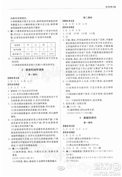 山东科学技术出版社2022初中同步练习册数学六年级下册五四制鲁教版答案 山东科学技术出版社2022初中同步练习册数学六年级下册五四制鲁教版答案