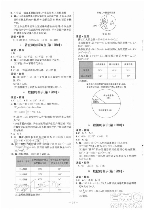 北京师范大学出版社2022初中同步练习册数学六年级下册五四学制鲁教版答案