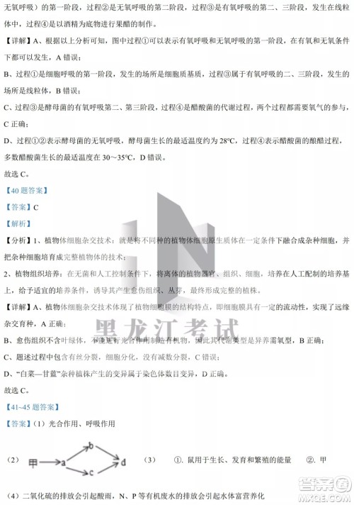 大庆实验中学实验一部2020级高二下学期4月阶段性质量检测生物学试题及答案 大庆实验中学实验一部2020级高二下学期4月阶段性质量检测生物学试题及答案