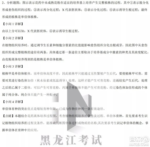 大庆实验中学实验一部2020级高二下学期4月阶段性质量检测生物学试题及答案 大庆实验中学实验一部2020级高二下学期4月阶段性质量检测生物学试题及答案