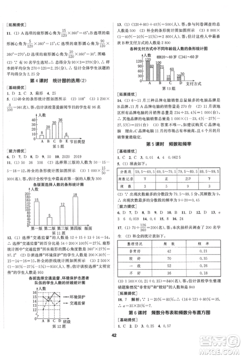 南京大学出版社2022提优训练课课练八年级下册数学江苏版徐州专版参考答案