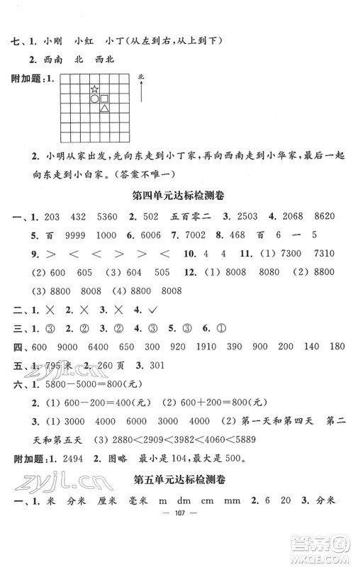 延边大学出版社2022江苏好卷二年级数学下册苏教版答案