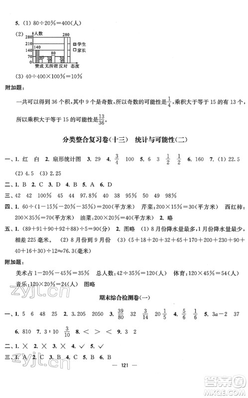 延边大学出版社2022江苏好卷六年级数学下册苏教版答案