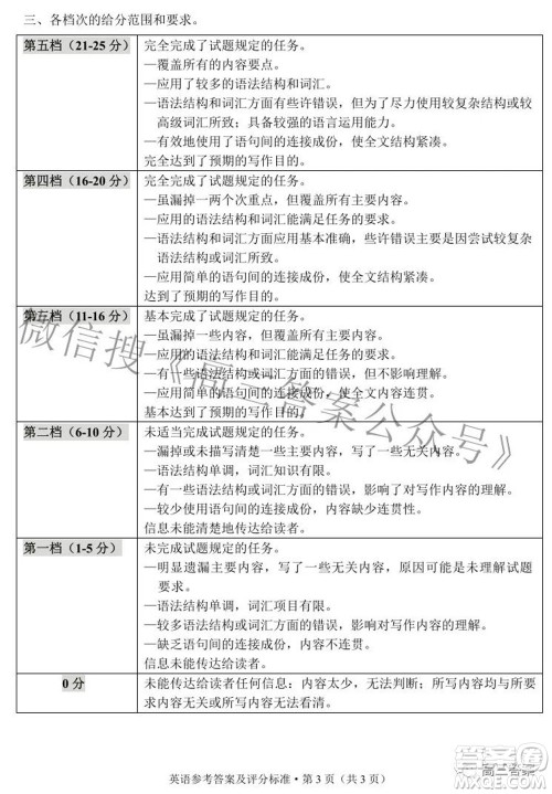 2022年云南省第二次高中毕业生复习统一检测英语试题及答案