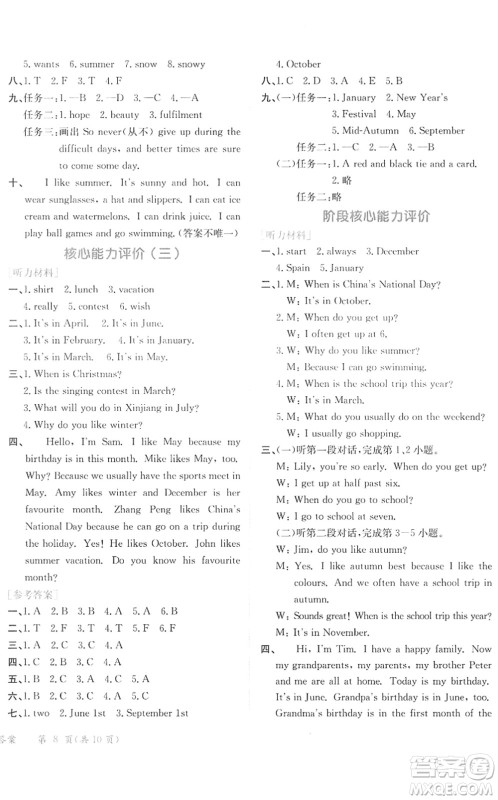 龙门书局2022黄冈小状元作业本五年级英语下册RP人教PEP版广东专版答案 龙门书局2022黄冈小状元作业本五年级英语下册RP人教PEP版广东专版答案