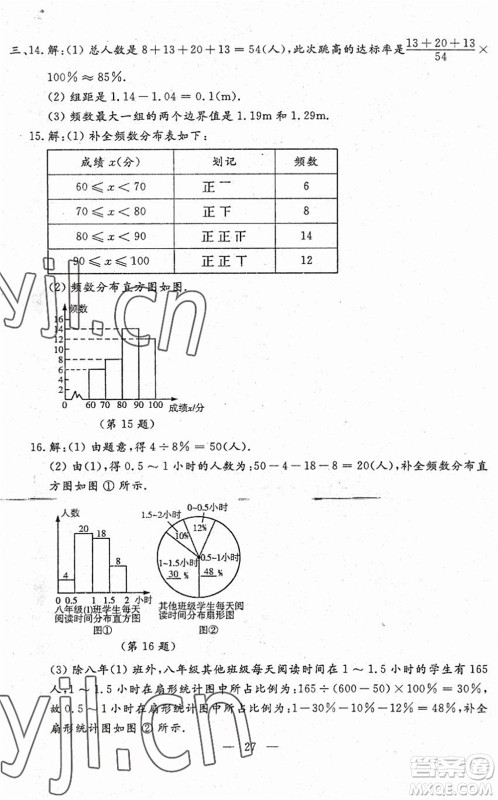 吉林教育出版社2022文曲星跟踪测试卷七年级数学下册人教版答案 吉林教育出版社2022文曲星跟踪测试卷七年级数学下册人教版答案