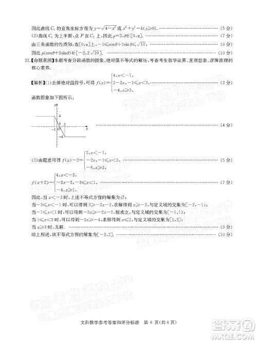 华大新高考联盟2022届高三4月教学质量测评文科数学试题及答案