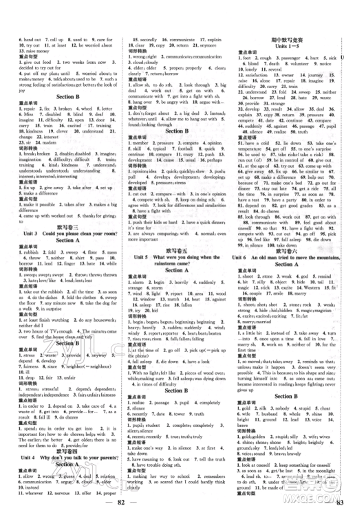 天津科学技术出版社2022智慧学堂核心素养提升法八年级下册英语人教版参考答案 天津科学技术出版社2022智慧学堂核心素养提升法八年级下册英语人教版参考答案