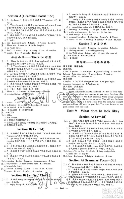 河北少年儿童出版社2022夺冠百分百新导学课时练七年级英语下册人教版答案