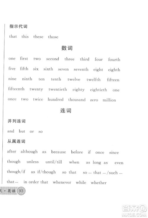 云南大学出版社2022火线100天必背熟读本英语通用版云南专版参考答案 云南大学出版社2022火线100天必背熟读本英语通用版云南专版参考答案