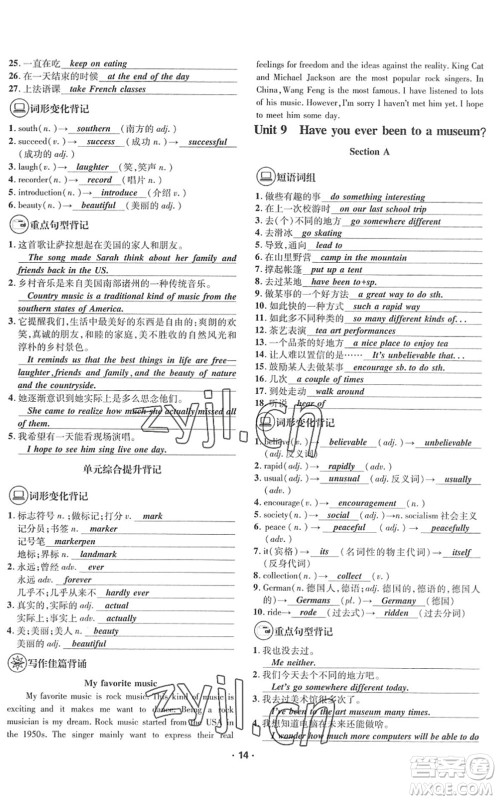 四川师范大学电子出版社2022优学精练八年级英语下册人教版答案 四川师范大学电子出版社2022优学精练八年级英语下册人教版答案