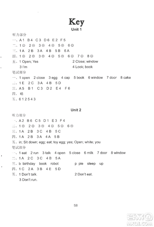 译林出版社2022课课练小学英语活页卷三年级下册通用版参考答案 译林出版社2022课课练小学英语活页卷三年级下册通用版参考答案