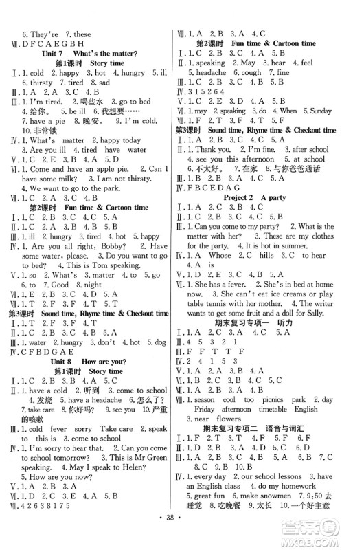 合肥工业大学出版社2022全频道课时作业四年级英语下册YL译林版答案 合肥工业大学出版社2022全频道课时作业四年级英语下册YL译林版答案