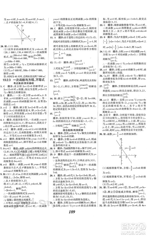 河北美术出版社2022全优课堂考点集训与满分备考八年级数学下册人教版答案 河北美术出版社2022全优课堂考点集训与满分备考八年级数学下册人教版答案