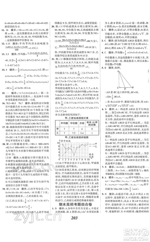 河北美术出版社2022全优课堂考点集训与满分备考八年级数学下册人教版答案 河北美术出版社2022全优课堂考点集训与满分备考八年级数学下册人教版答案