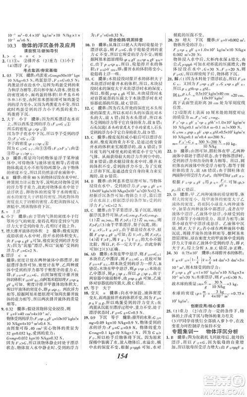 河北美术出版社2022全优课堂考点集训与满分备考八年级物理下册人教版答案 河北美术出版社2022全优课堂考点集训与满分备考八年级物理下册人教版答案