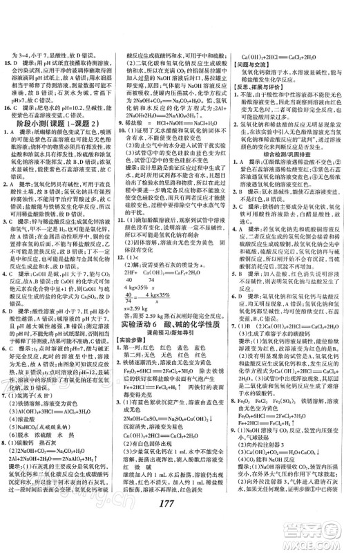 河北美术出版社2022全优课堂考点集训与满分备考九年级化学下册人教版答案 河北美术出版社2022全优课堂考点集训与满分备考九年级化学下册人教版答案