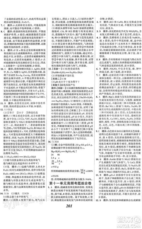 河北美术出版社2022全优课堂考点集训与满分备考九年级化学下册人教版答案 河北美术出版社2022全优课堂考点集训与满分备考九年级化学下册人教版答案