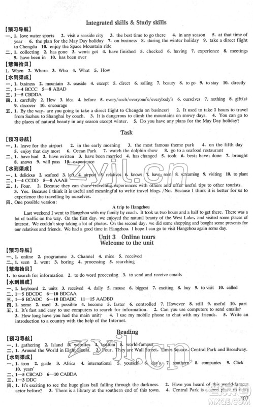 江苏凤凰教育出版社2022凤凰数字化导学稿八年级英语下册译林版答案 江苏凤凰教育出版社2022凤凰数字化导学稿八年级英语下册译林版答案