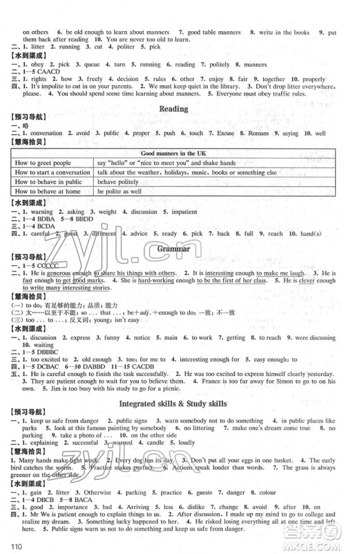 江苏凤凰教育出版社2022凤凰数字化导学稿八年级英语下册译林版答案 江苏凤凰教育出版社2022凤凰数字化导学稿八年级英语下册译林版答案