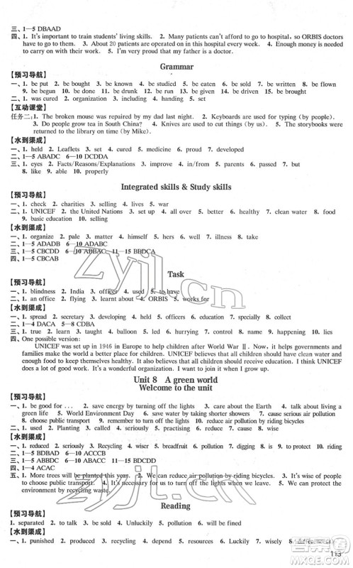 江苏凤凰教育出版社2022凤凰数字化导学稿八年级英语下册译林版答案 江苏凤凰教育出版社2022凤凰数字化导学稿八年级英语下册译林版答案