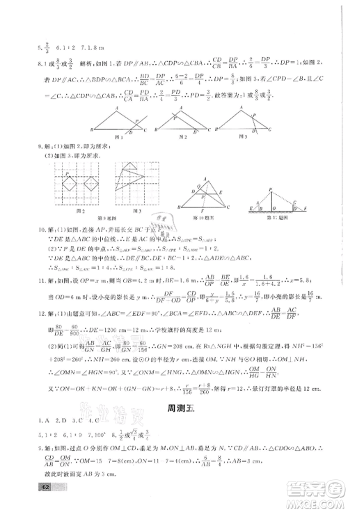东方出版社2022赢在新课堂九年级下册数学人教版江西专版参考答案 东方出版社2022赢在新课堂九年级下册数学人教版江西专版参考答案