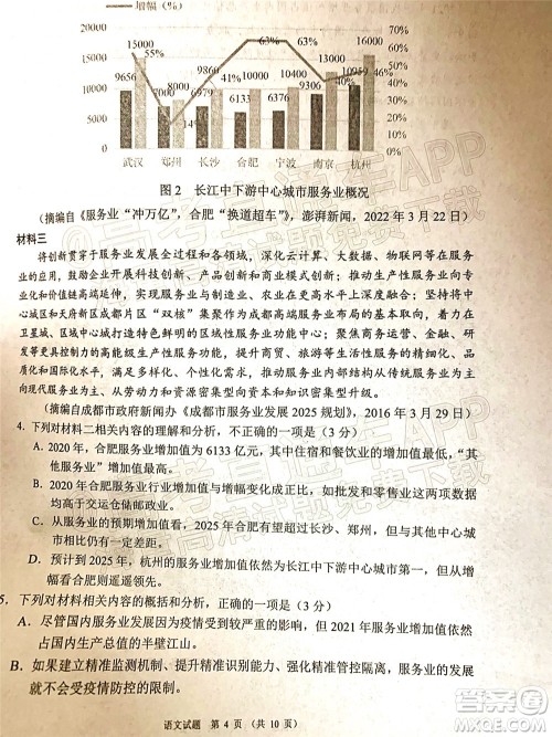 四川省大数据精准教学联盟2019级高三第二次统一监测语文试题及答案 四川省大数据精准教学联盟2019级高三第二次统一监测语文试题及答案